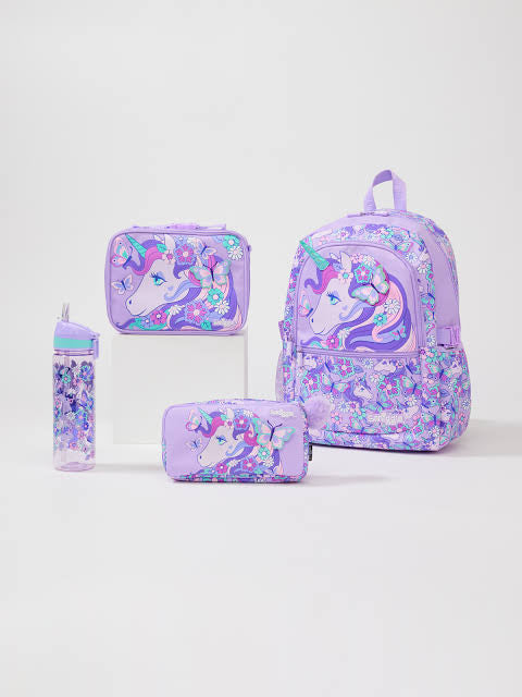 Smiggle Purple Unicorn 17 inch Backpack