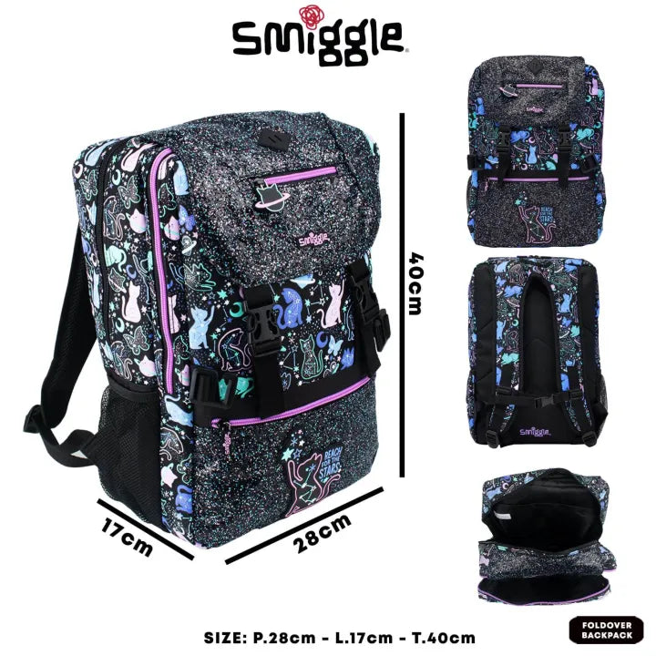 Smiggle Wild Side Cat 18 inch Backpack