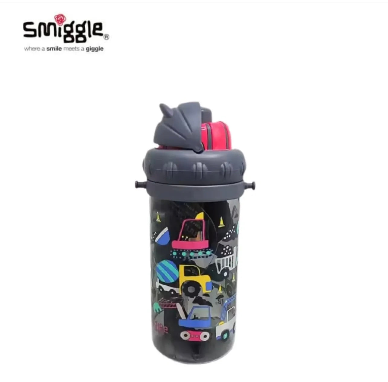 Smiggle Cars Tiny Water Bottle for Nursery 430Ml