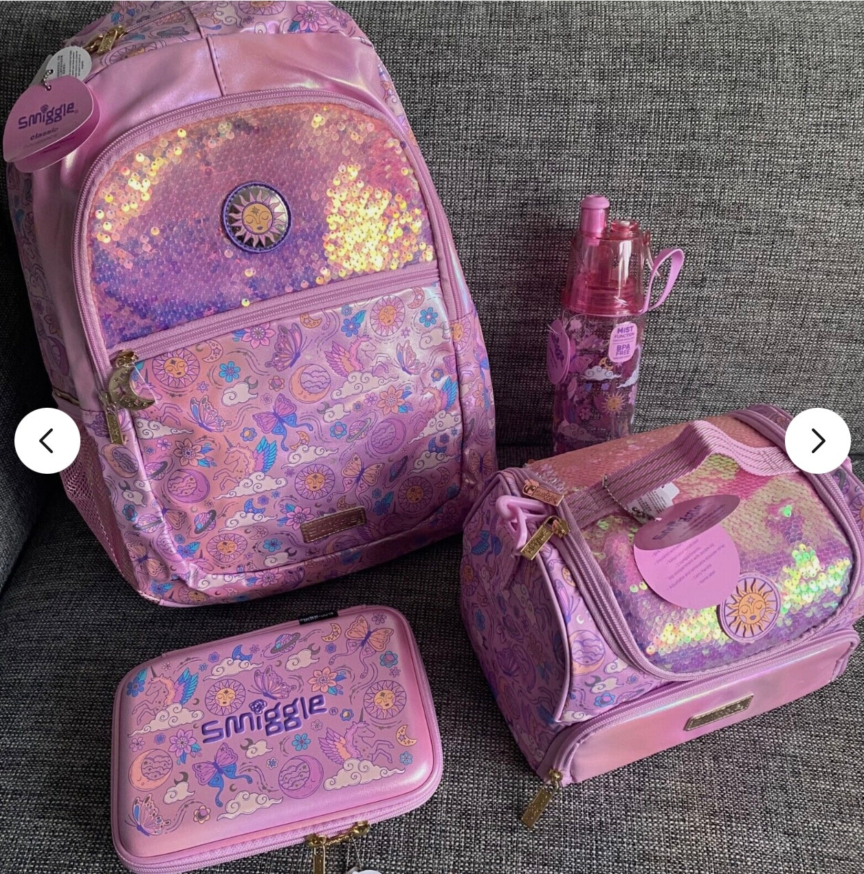 Smiggle Cosmos Double Decker Lunchbag With Strap