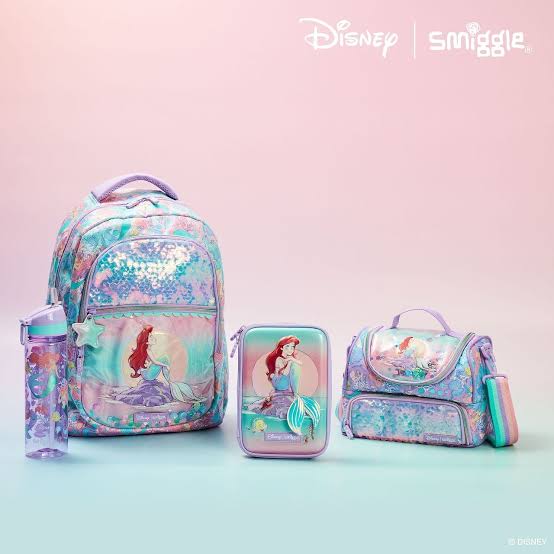 Smiggle Mermaid Backpack 17 inch + lunch bag