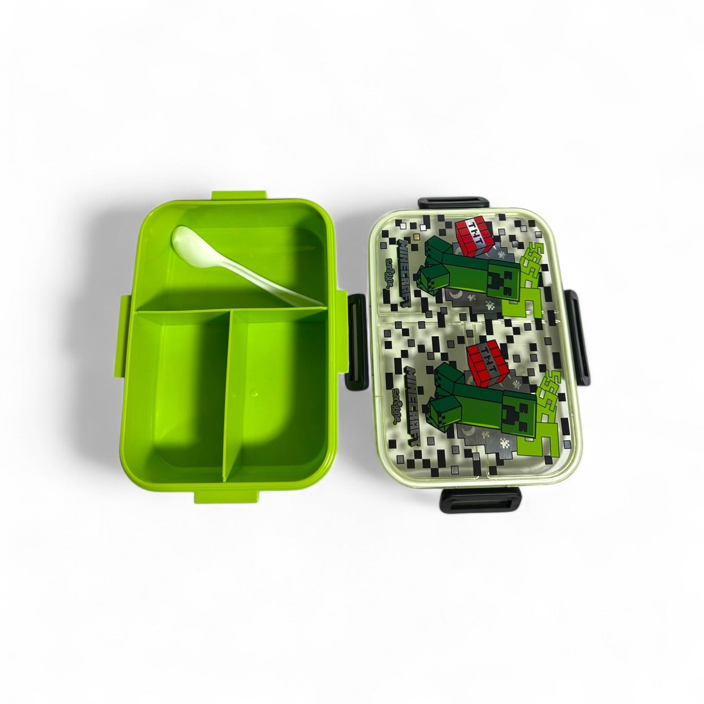 Smiggle MineCraft Bento Bpa 1400Ml Free 3 partition lunch box
