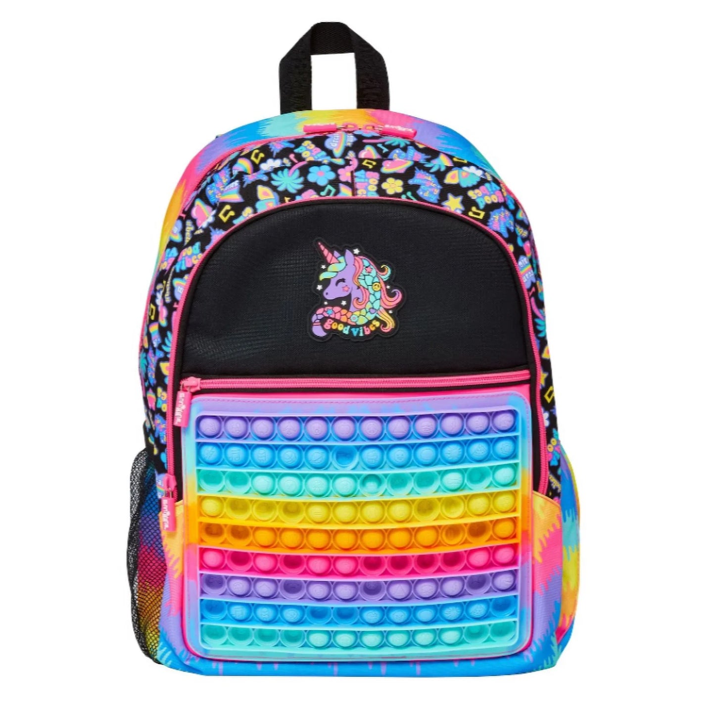 Smiggle Poppit Black Backpack 17 inch