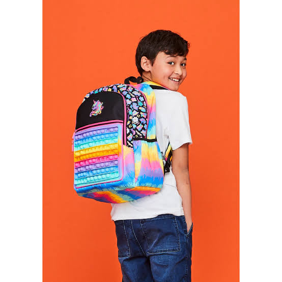 Smiggle Poppit Black Backpack 17 inch