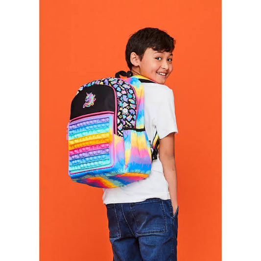 Smiggle Poppit Black Backpack 17 inch
