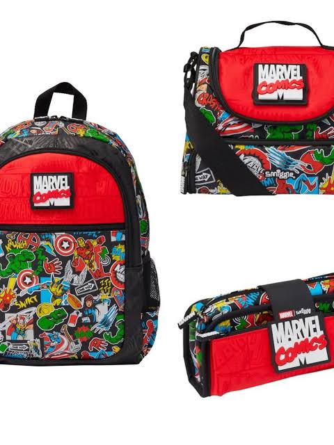 Smiggle New Marvel 17 inch 3 Pieces Set