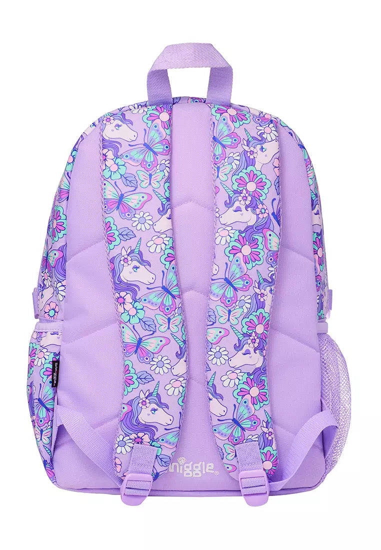 Smiggle Hi There Unicorn 3 piece Backpack 17 inch