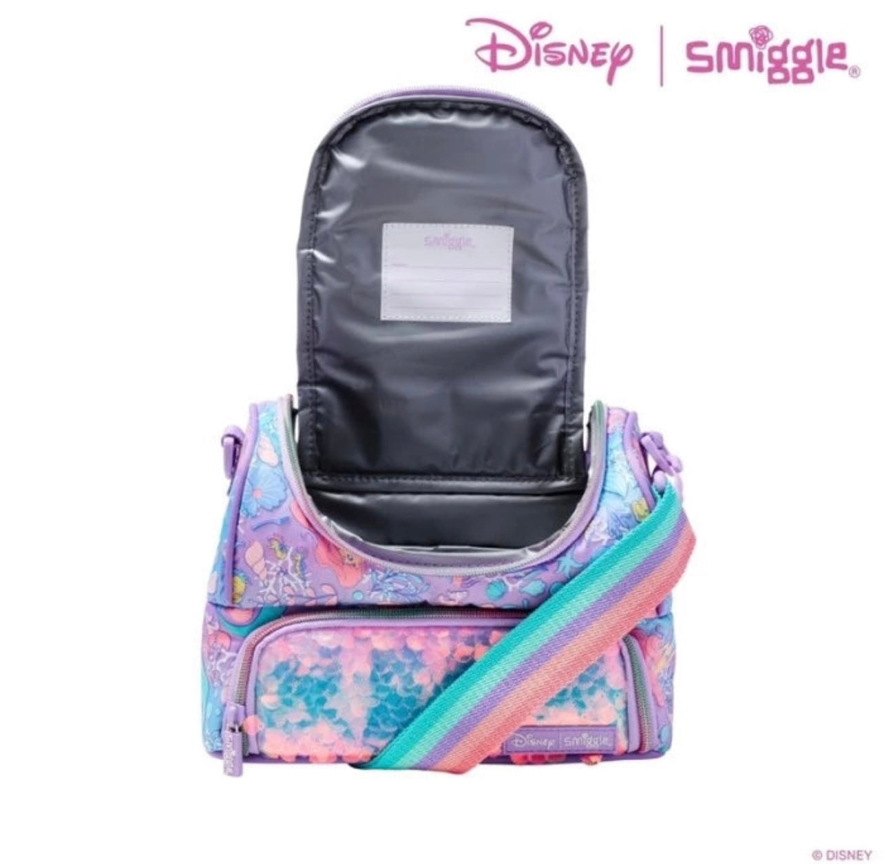 Smiggle Mermaid Lunch Bag Double Decker With Strap