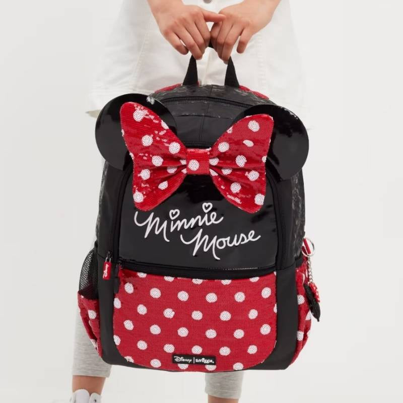 Smiggle Minnie Mouse-Red Backpack 17 inch + Lunch Bag