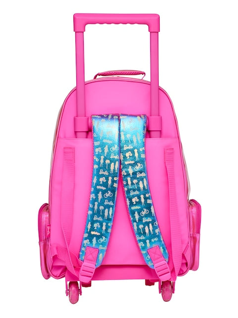 Smiggle Barbie Light Up Trolley Backpack 18 inch + Lunch Bag
