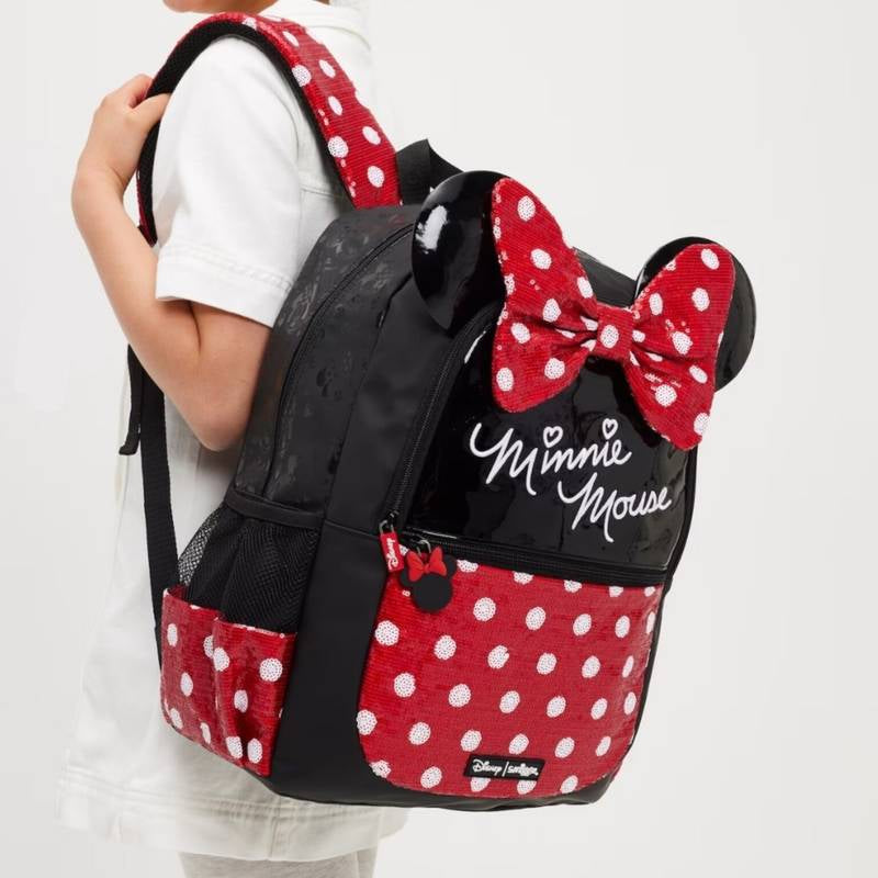 Smiggle Minnie Mouse-Red Backpack 17 inch + Lunch Bag