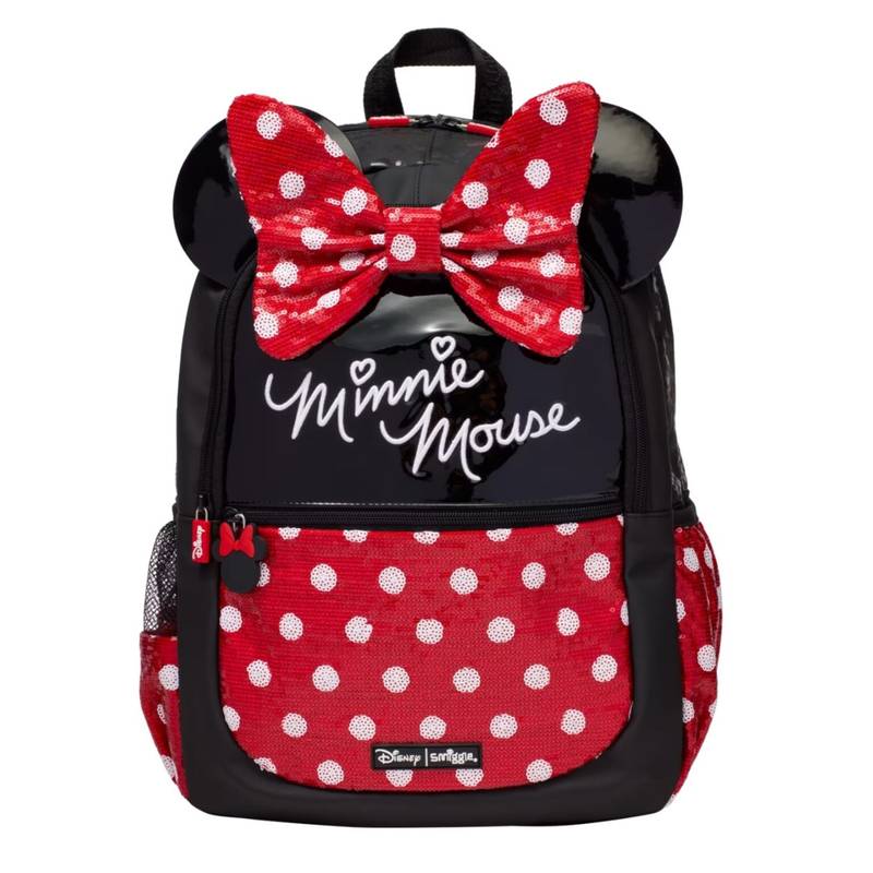 Smiggle Minnie Mouse-Red Backpack 17 inch + Lunch Bag