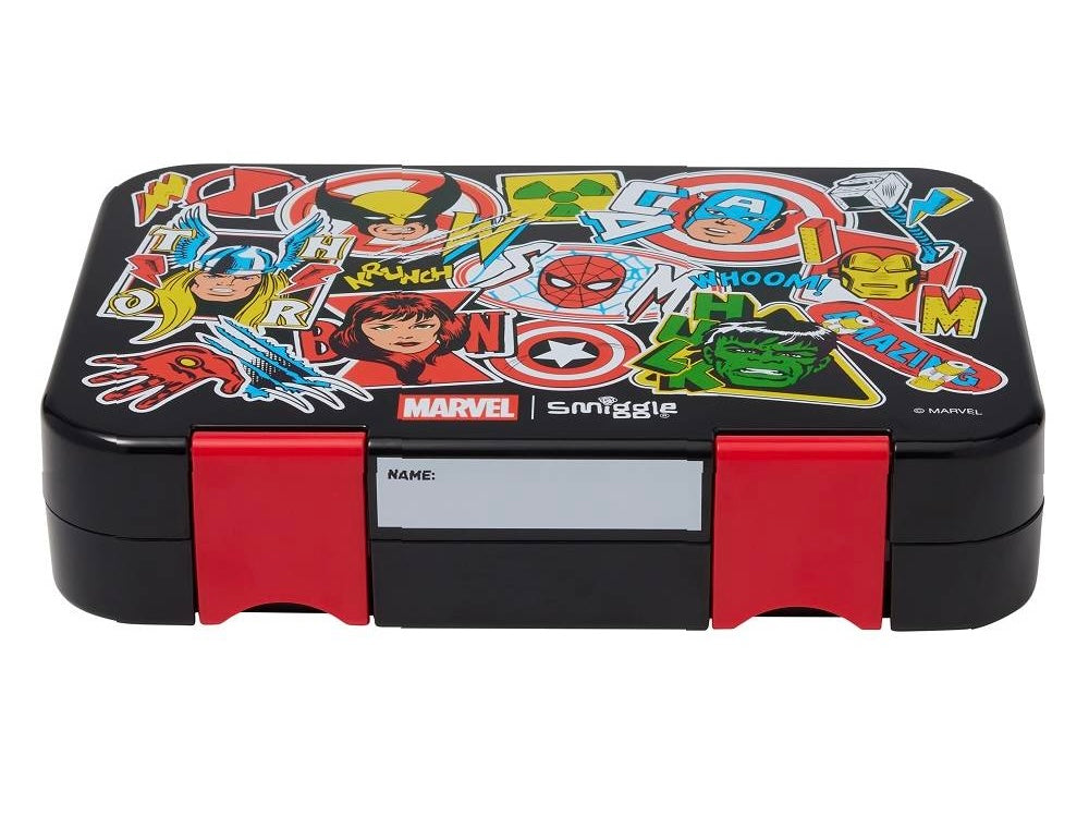 Smiggle New Marvel Medium Bento Lunchbox BPA Free