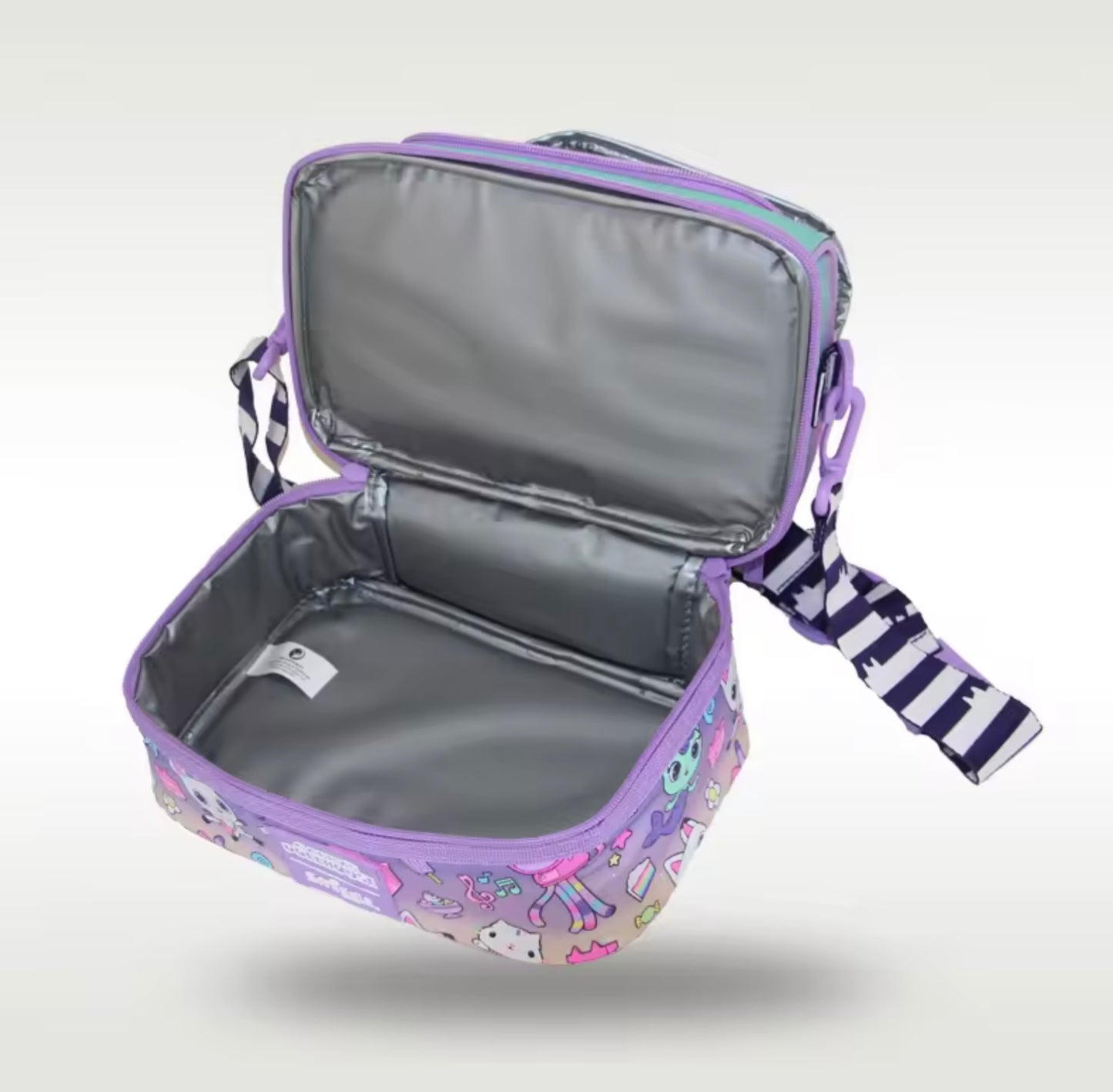 Smiggle Gabby's Dollhouse Double Decker Lunchbag With Strap