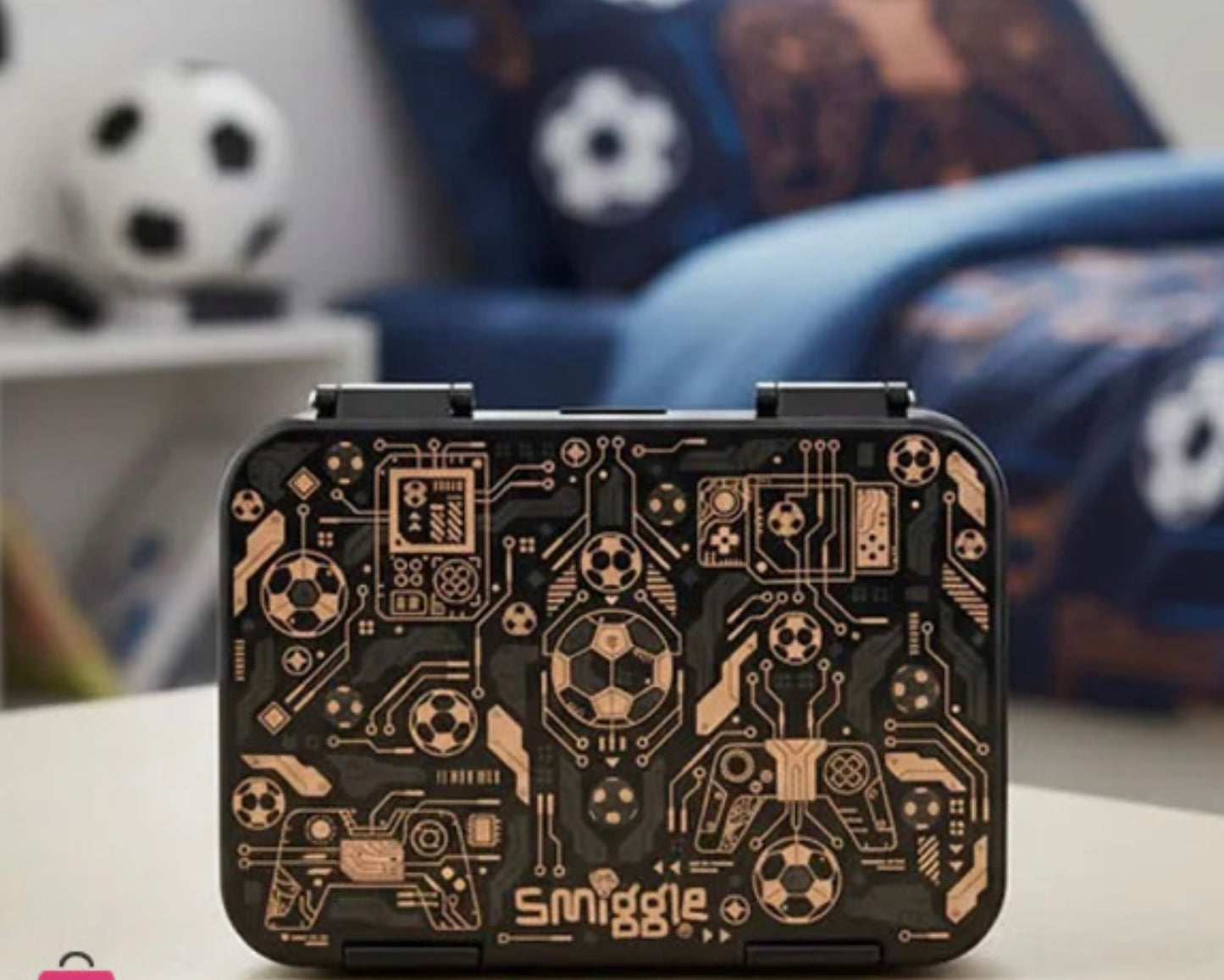 Smiggle Livewire Football Lunch Box Bento