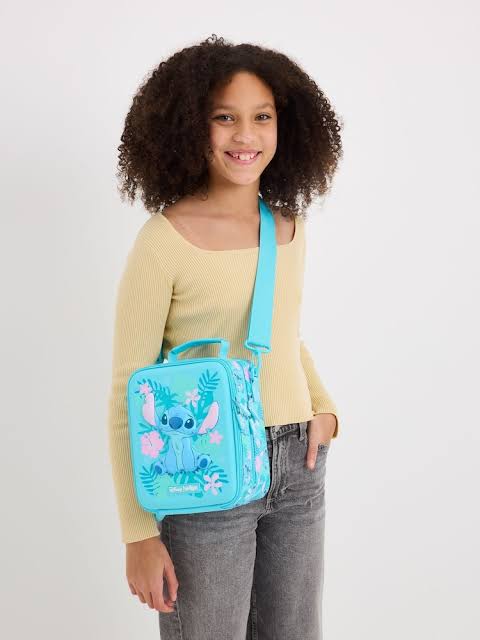 Smiggle Stitch Hardtop Double Decker Lunchbag With Strap