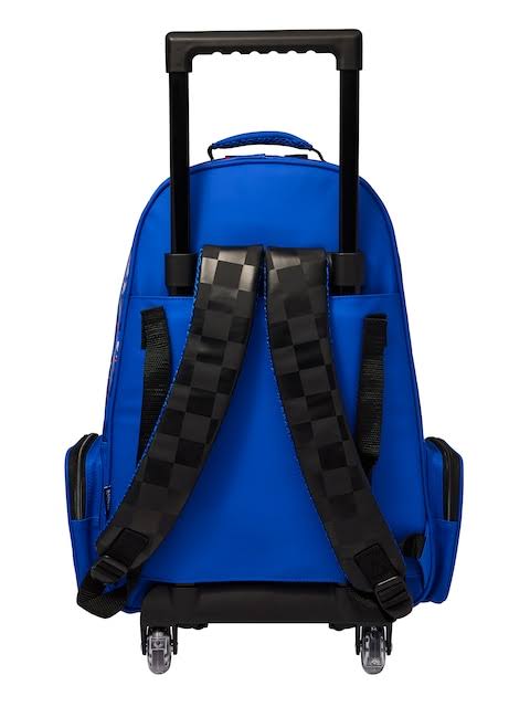 Smiggle Sonic Trolley Backpack With Light Up Wheels 18 inch