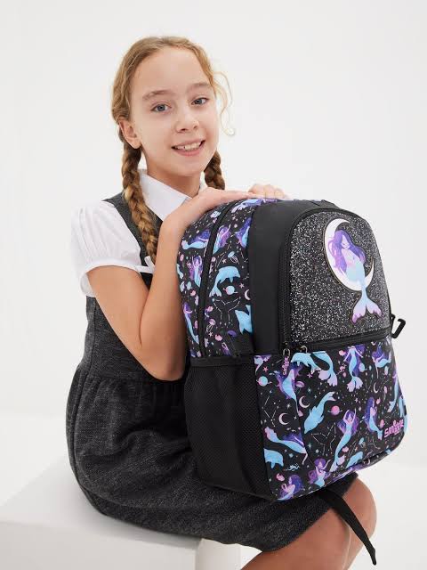 Smiggle Black Limitless Backpack 17 inch