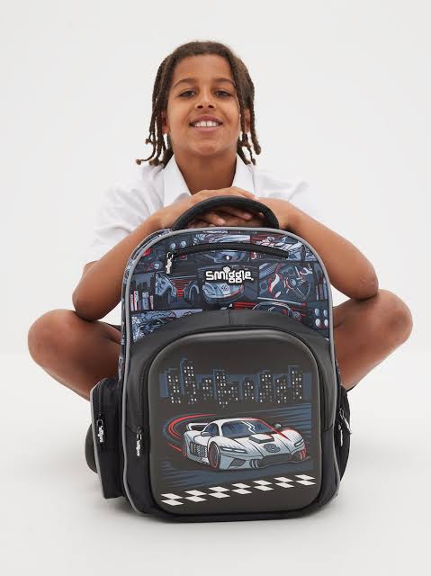 Smiggle Cars Backpack 17 inch