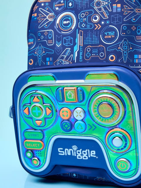Smiggle Blue Beta Backpack 17 inch