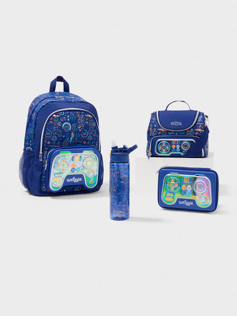 Smiggle Blue Beta Backpack 17 inch