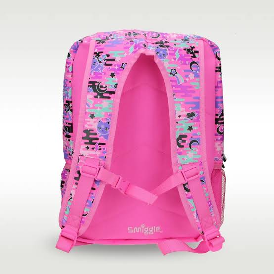 Smiggle Pink Wild Cat 18 inch backpack