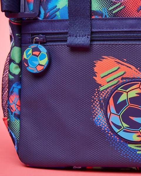 Smiggle Football Blue Backpack 18 inch