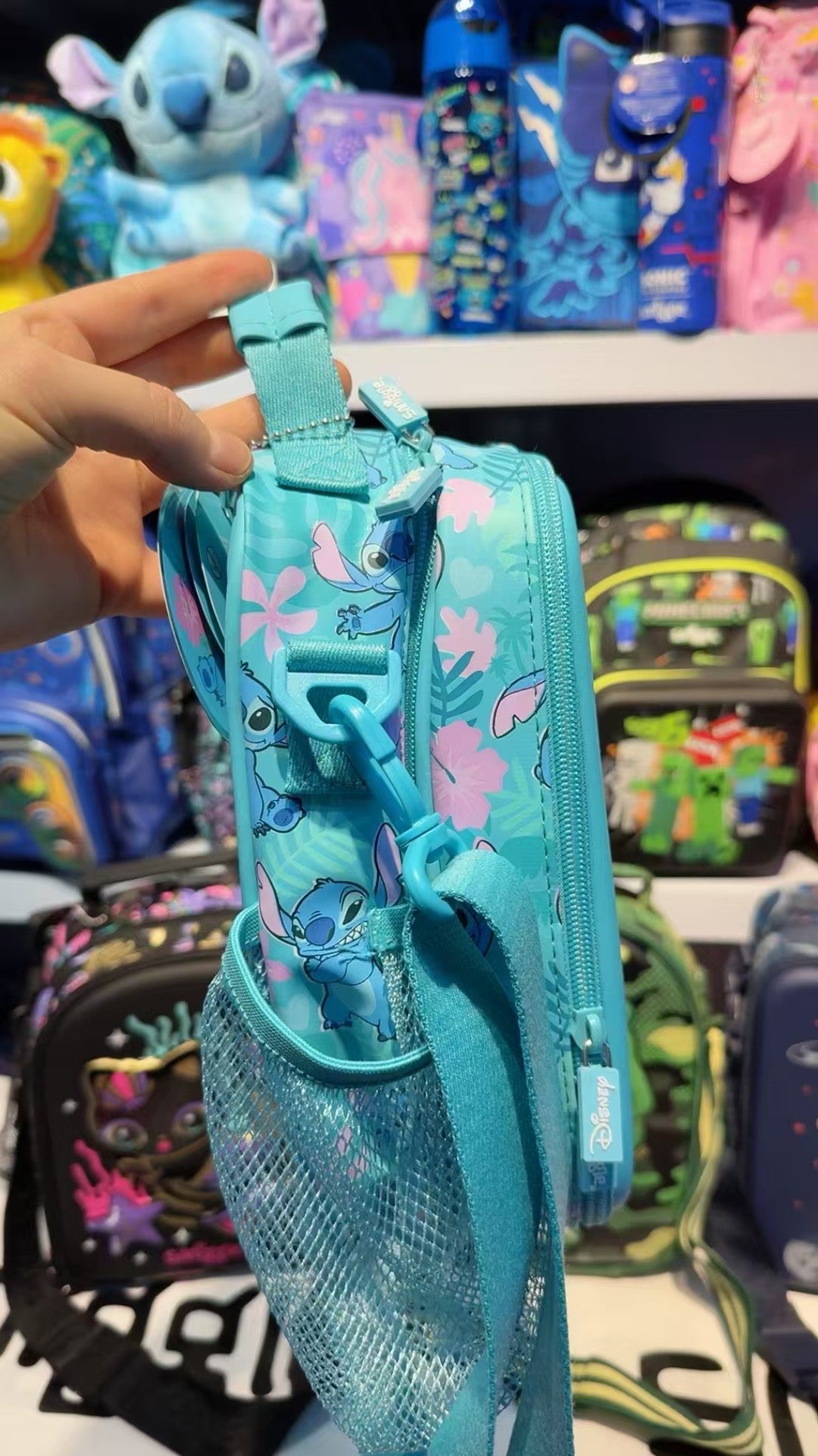 Smiggle Stitch Hardtop Double Decker Lunchbag With Strap