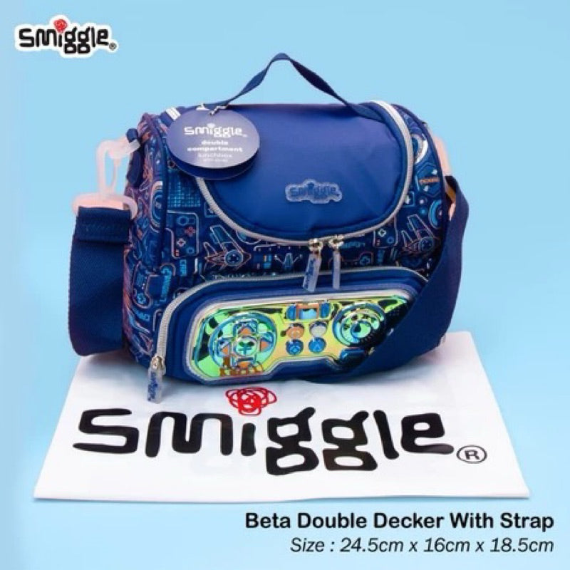 Smiggle Blue Beta 17 inch 3 Pieces Bundle