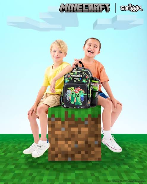Smiggle MineCraft Junior 14 inch Backpack