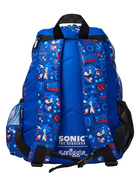 Smiggle Sonic Junior Character Hoodie Backpack 14 inch