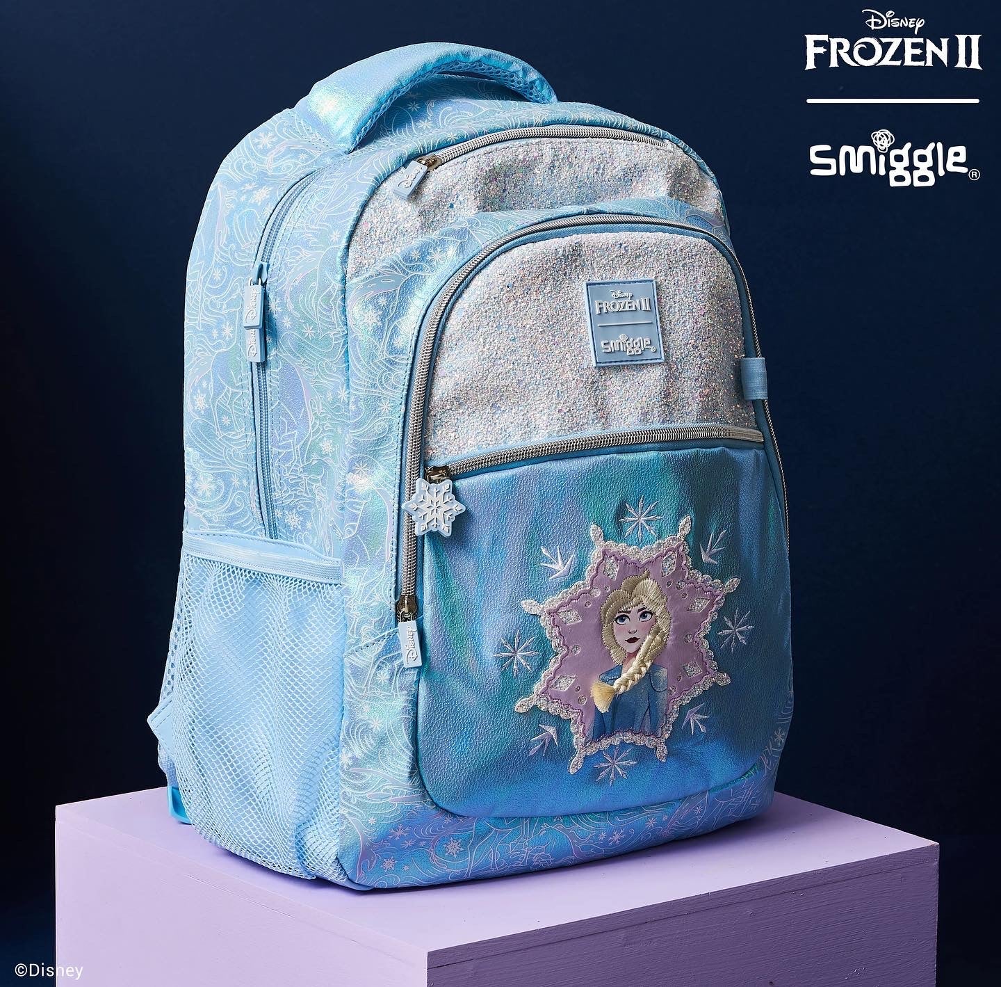 Smiggle Frozen Elsa Backpack+Lunch bag 17 inch