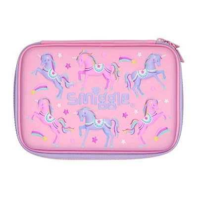 Smiggle Luner Pink Hardtop Pencil Case