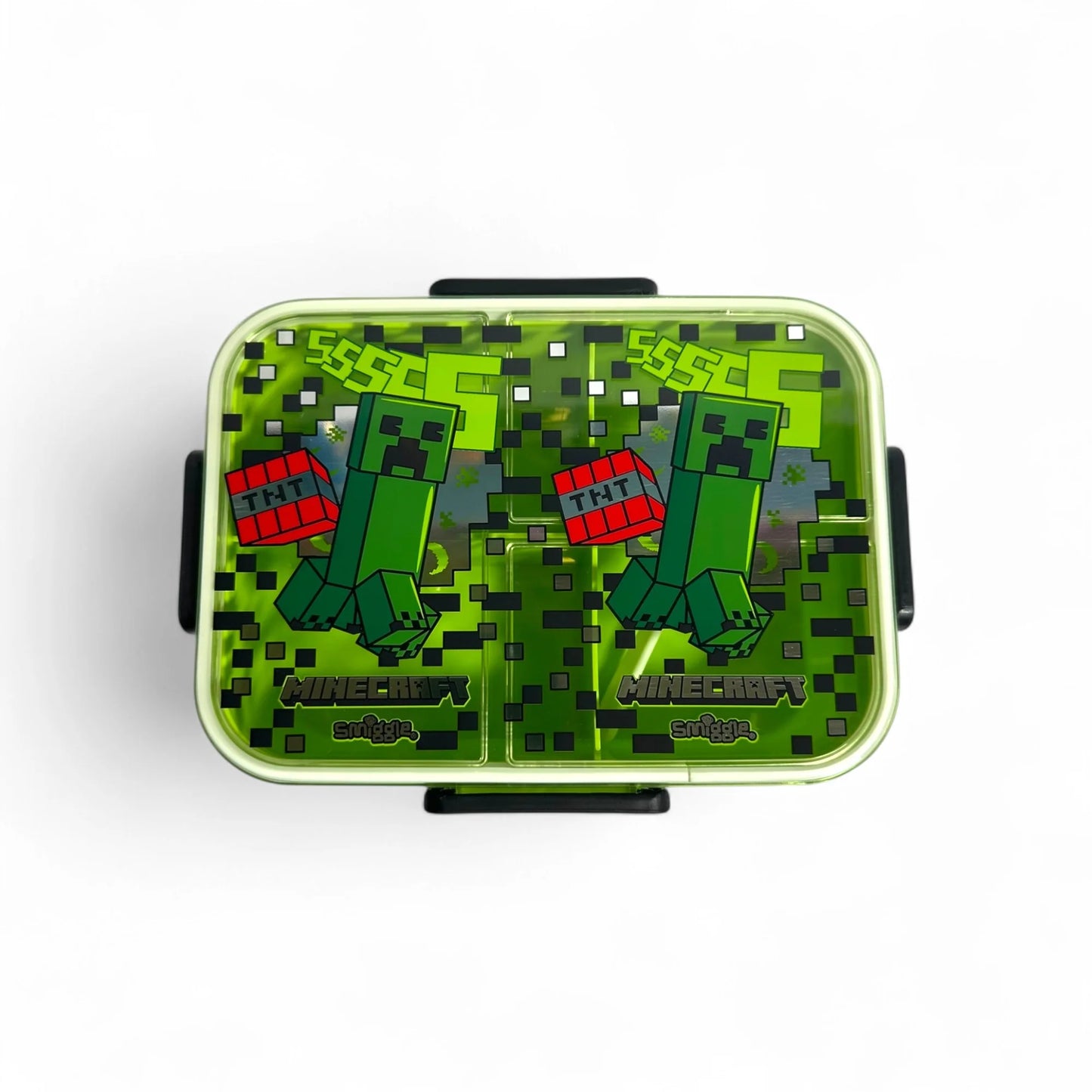 Smiggle MineCraft Bento Bpa 1400Ml Free 3 partition lunch box