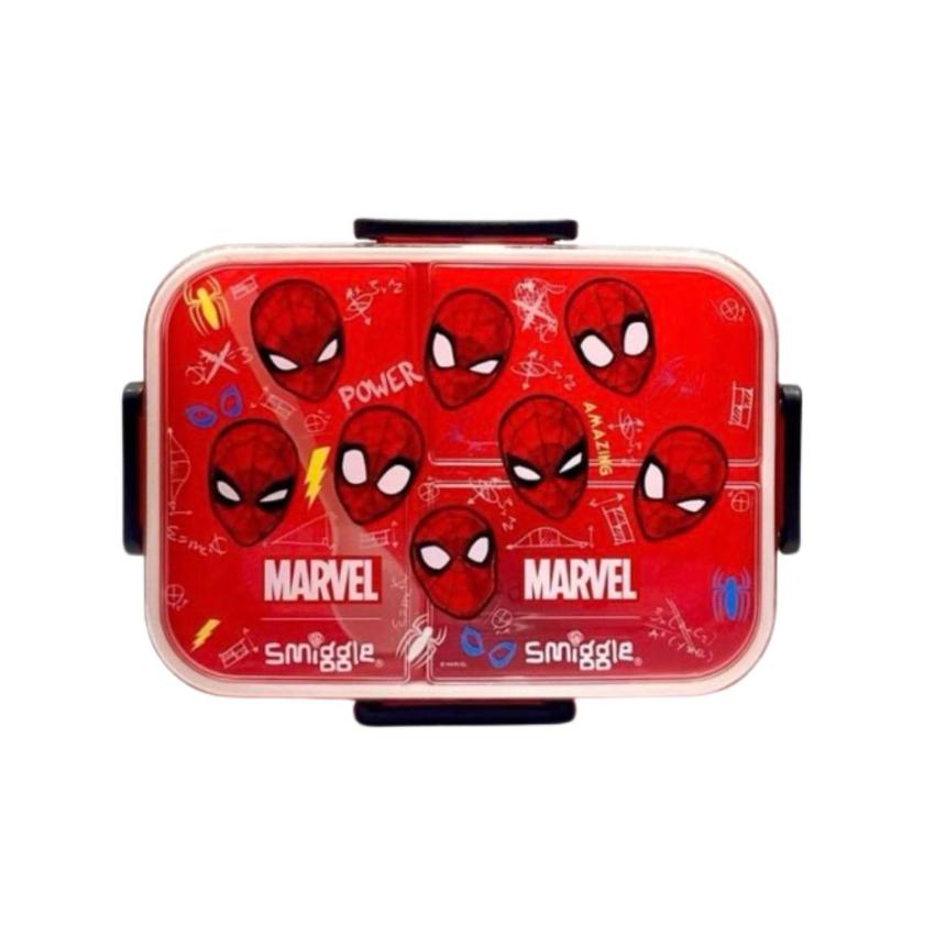 Smiggle Marvel Bento Bpa 1400Ml Free 3 partition lunch box