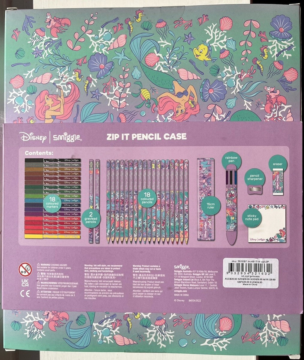 Smiggle Mermaid Stationary Set 43 Pieces