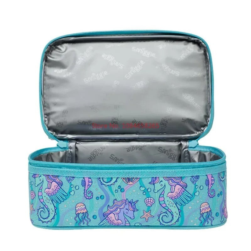 Smiggle Blue Epic Double Decker Lunch Bag