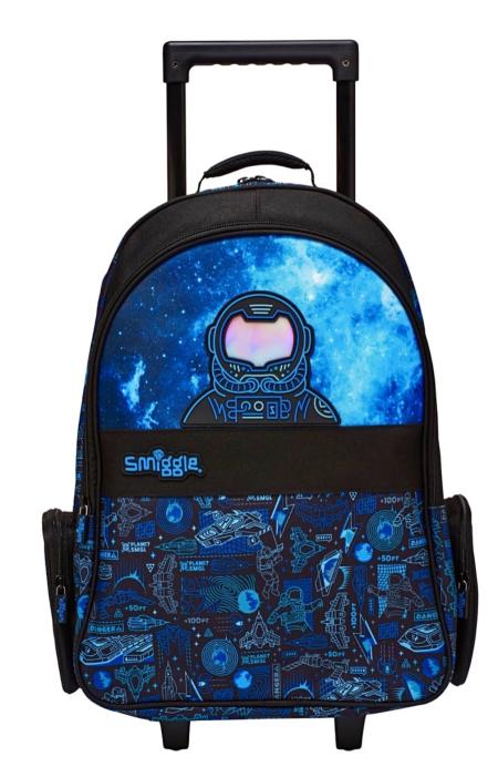 Smiggle Bright Side Astronaut Trolley 18 inch Light Weight