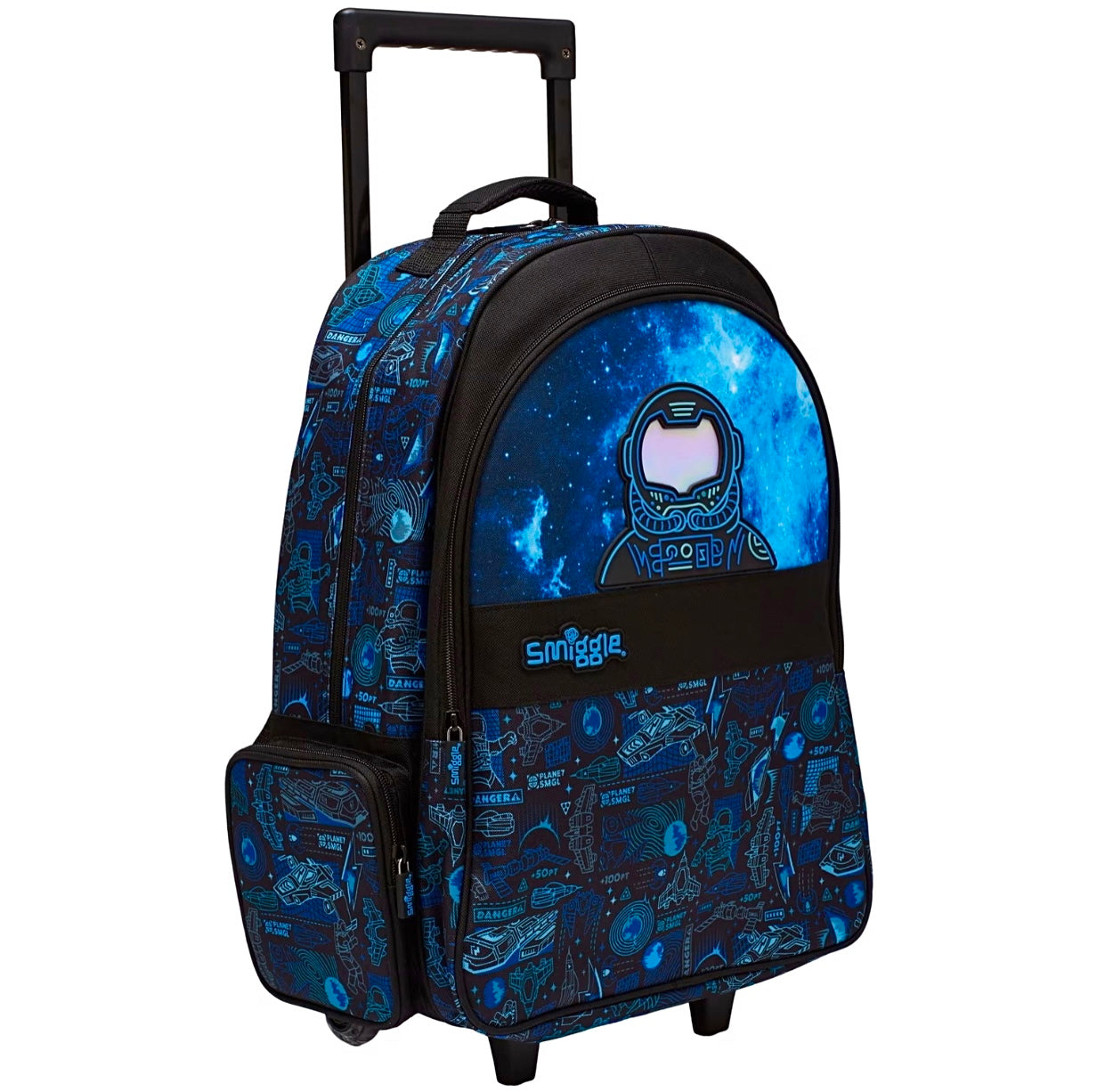 Smiggle Bright Side Astronaut Trolley 18 inch Light Weight