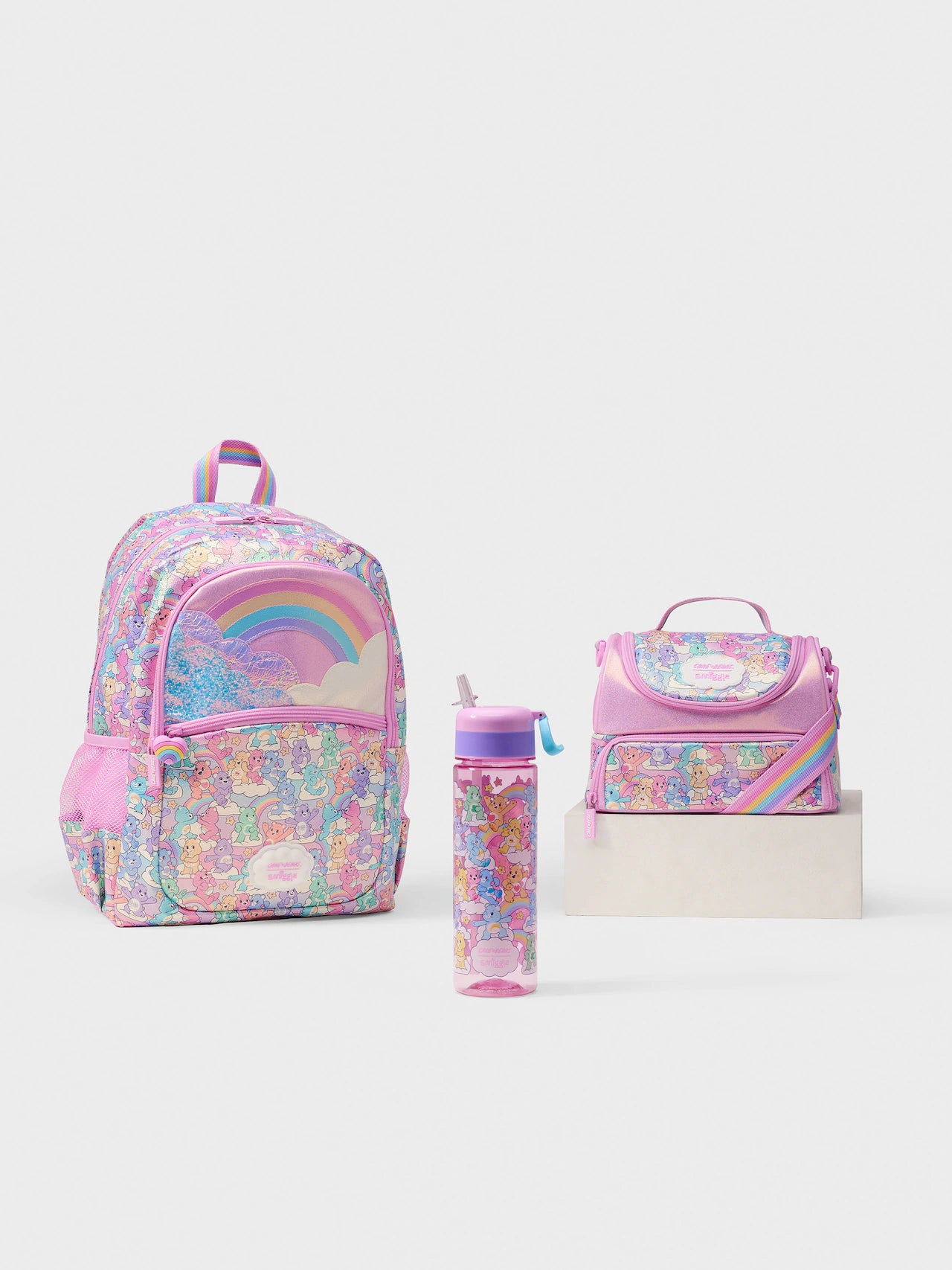 Smiggle Care Bears 17 inch 3 pieces set