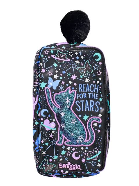 Smiggle wild side cat soft pencil case