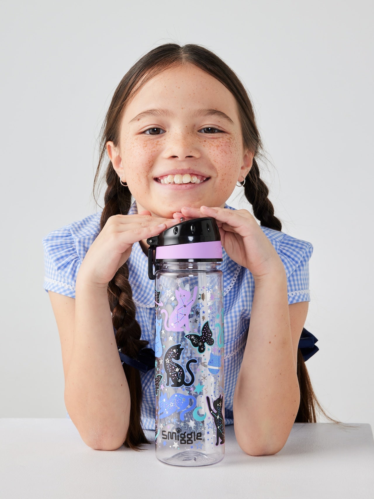 Smiggle Wild Side Cat Drink Up Bottle 650Ml