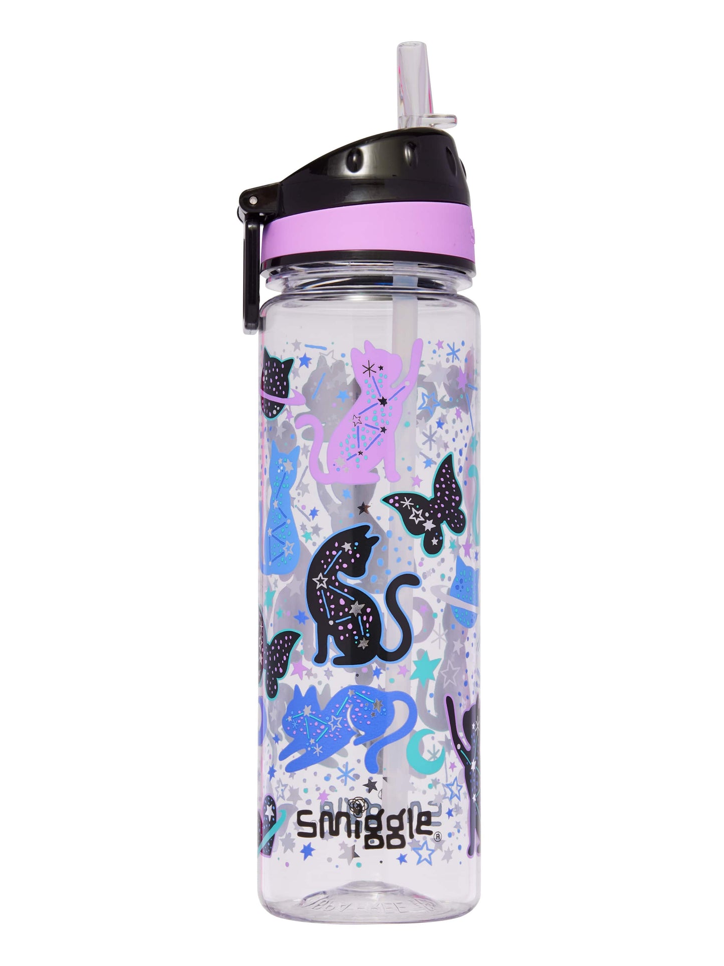 Smiggle Wild Side Cat Drink Up Bottle 650Ml