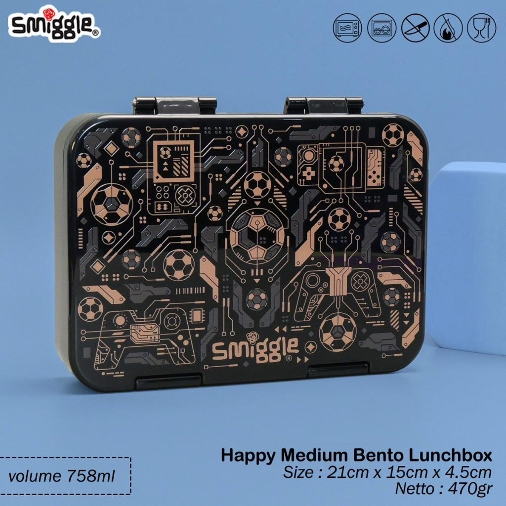 Smiggle Livewire Football Lunch Box Bento