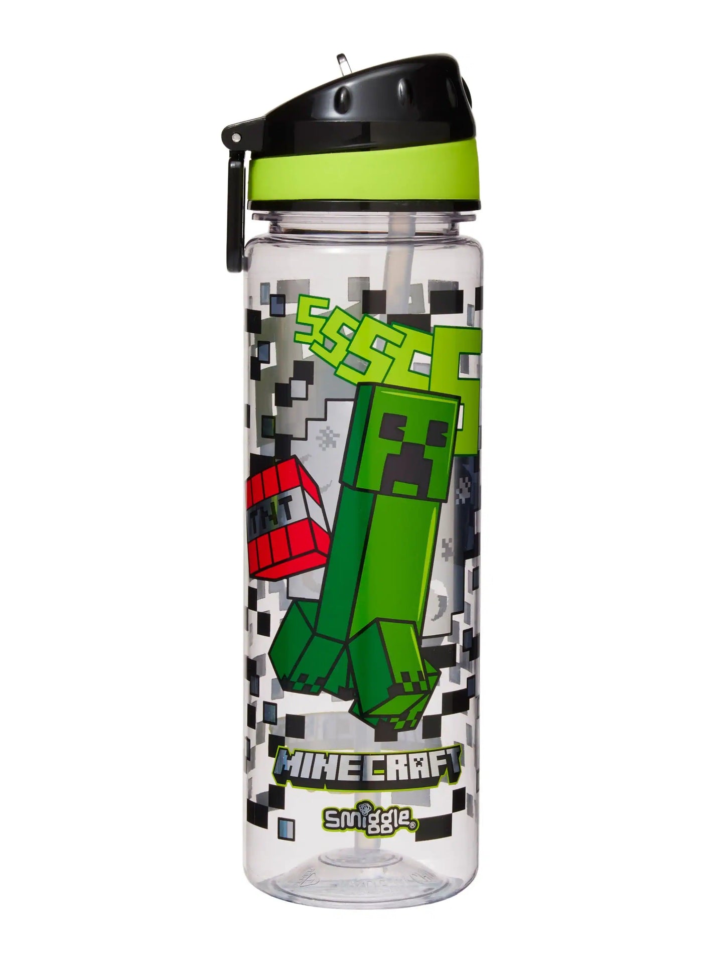 Smiggle MineCraft Plastic Water Bottle 650Ml