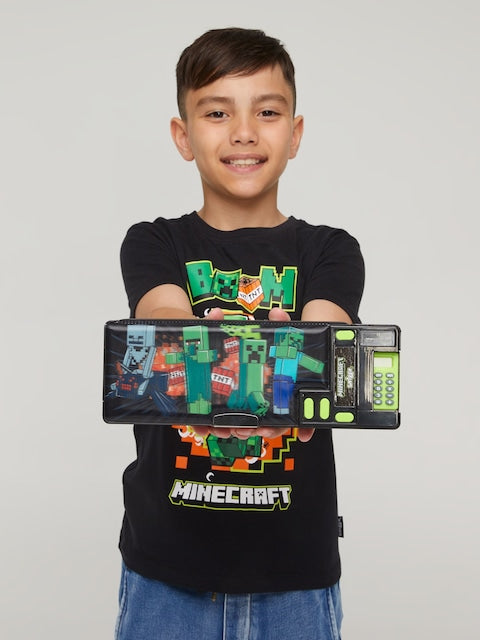 Smiggle MineCraft Pop Out Pencil Case With Calculator