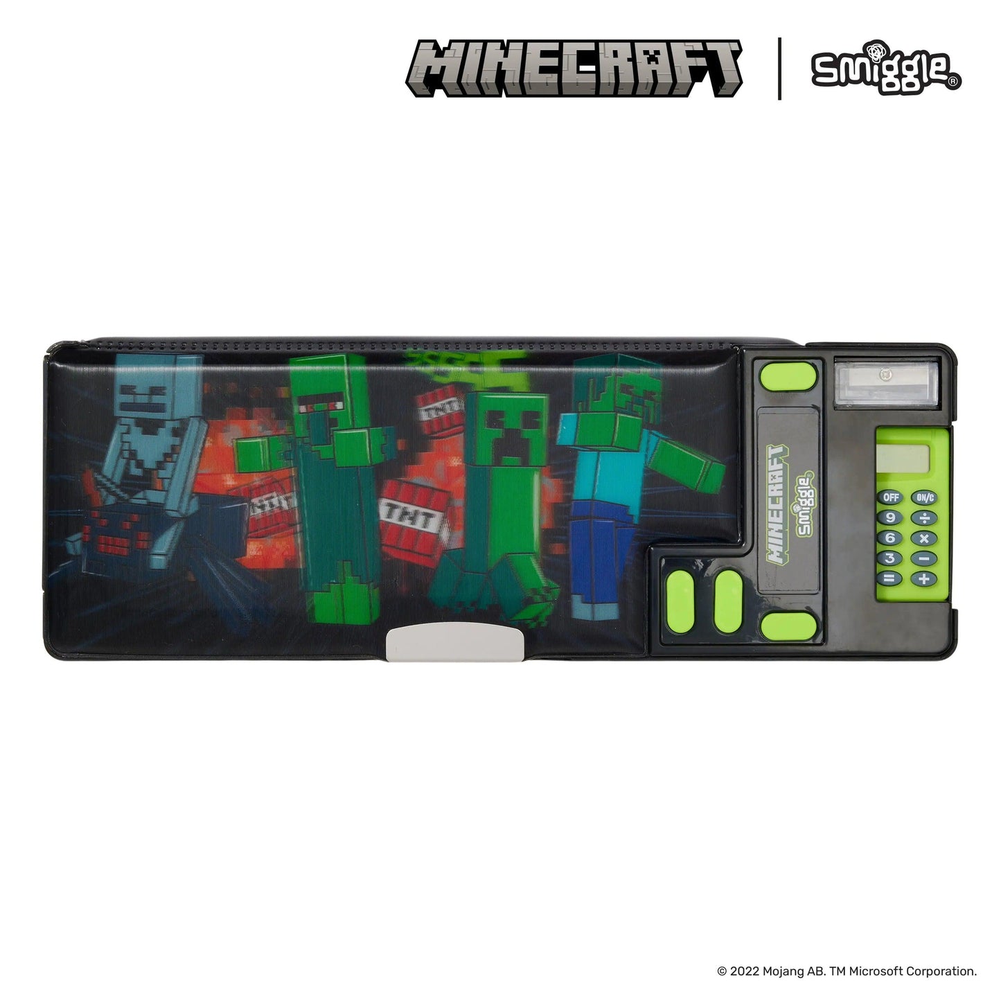 Smiggle MineCraft Pop Out Pencil Case With Calculator