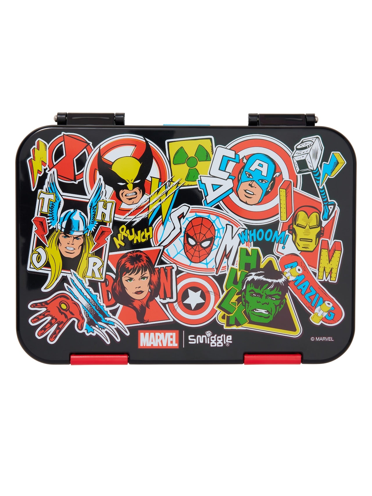 Smiggle New Marvel Medium Bento Lunchbox BPA Free