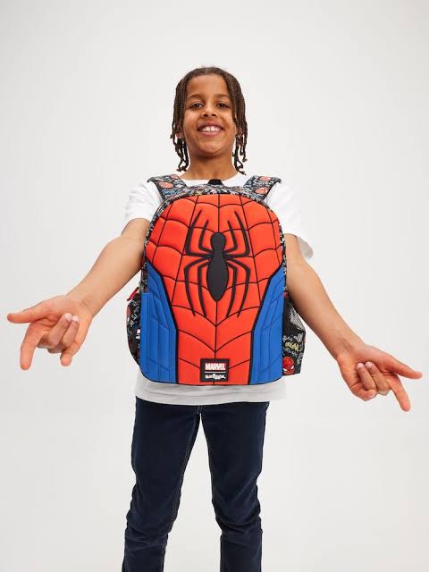 Smiggle Spider-Man Junior Character Hoodie Backpack 15 inch